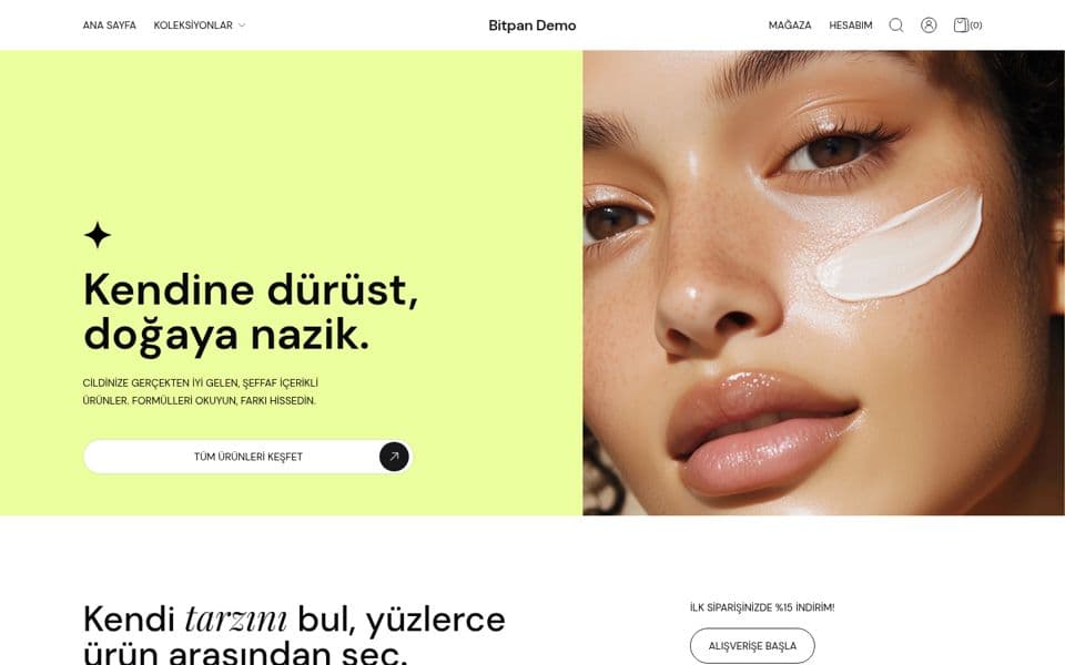 Kozmetik & Makyaj demo mağaza